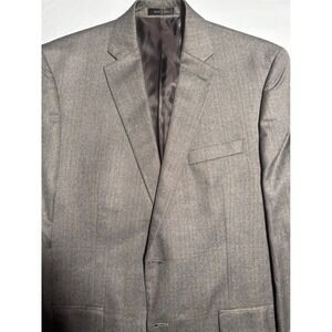 Lauren Ralph Lauren Men's Gray Herringbone Suit Jacket Blazer 44R